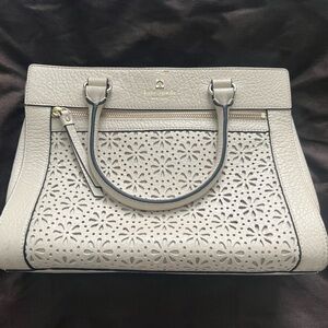 Kate spade ♠️ flower crème handbag